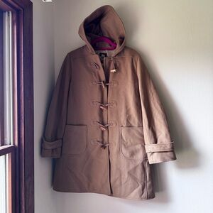 J. Crew Toggle Stadium Coat Wool Blend